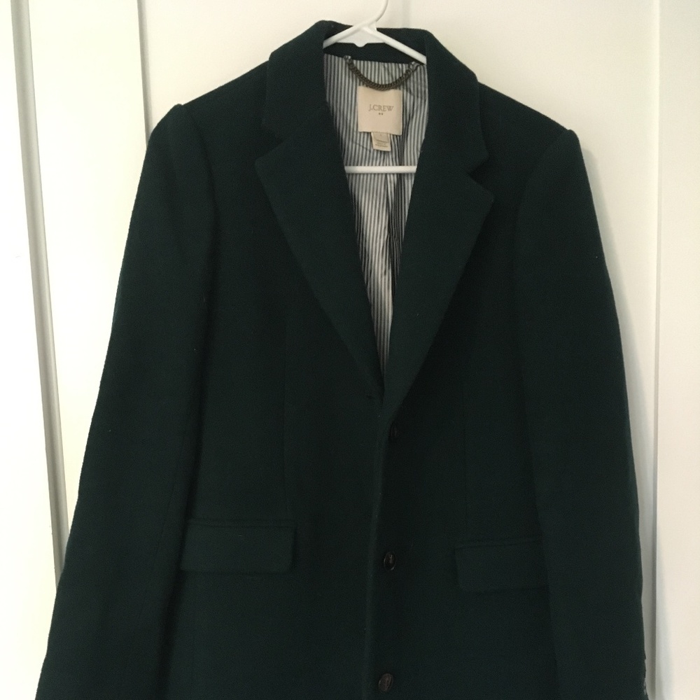 J.Crew Forest Green Peacoat